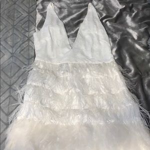 White feather dress